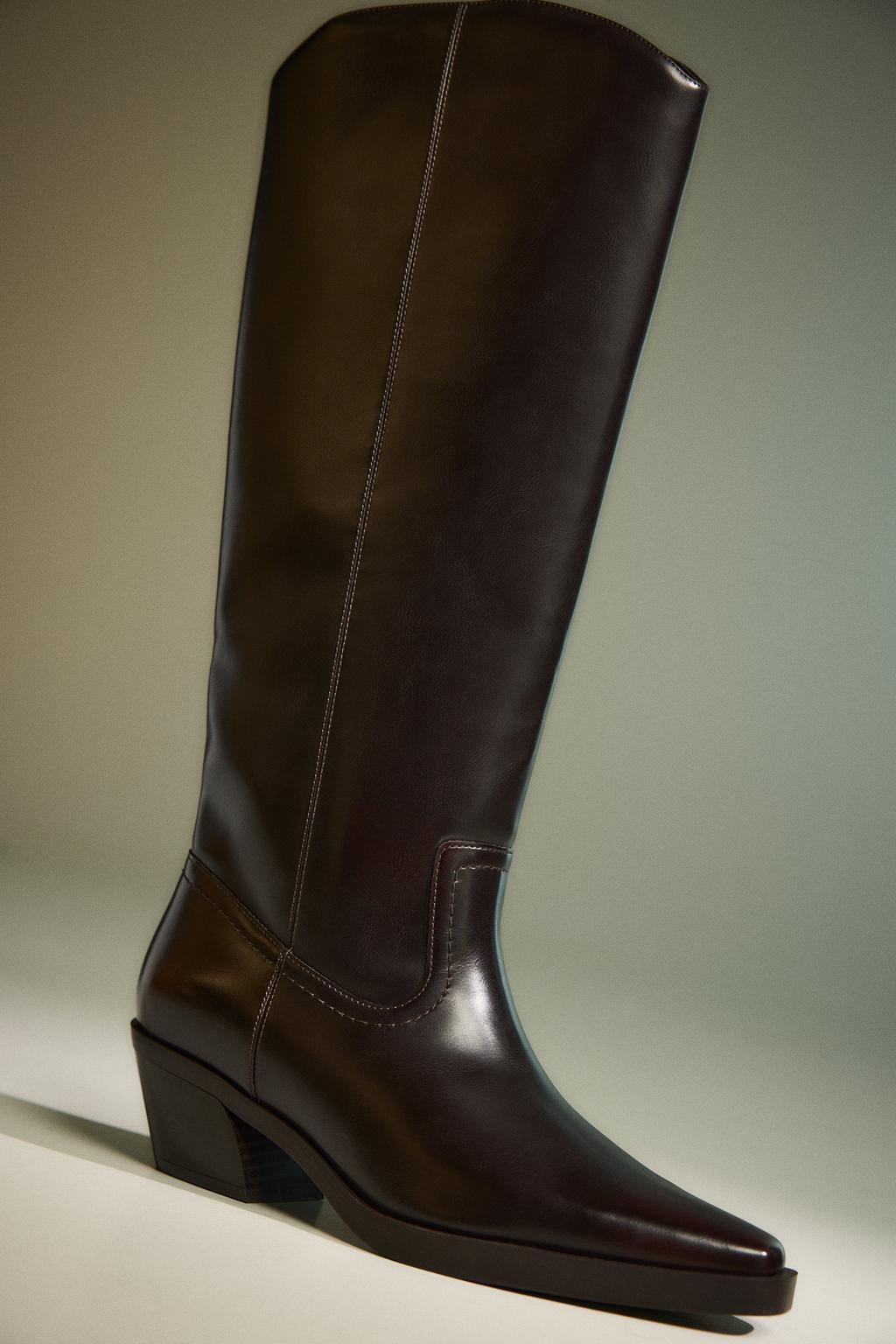 Botas cow caña lisa marrones