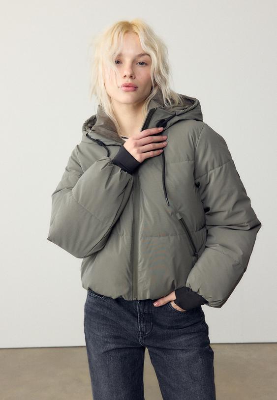 cazadora acolchada capucha