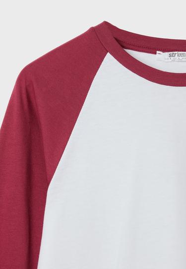 Baseball long sleeve T-shirt — Dark red 10