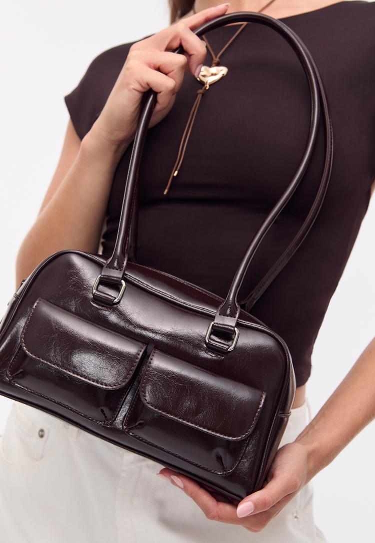 bolso hombro bolsillos asa larga