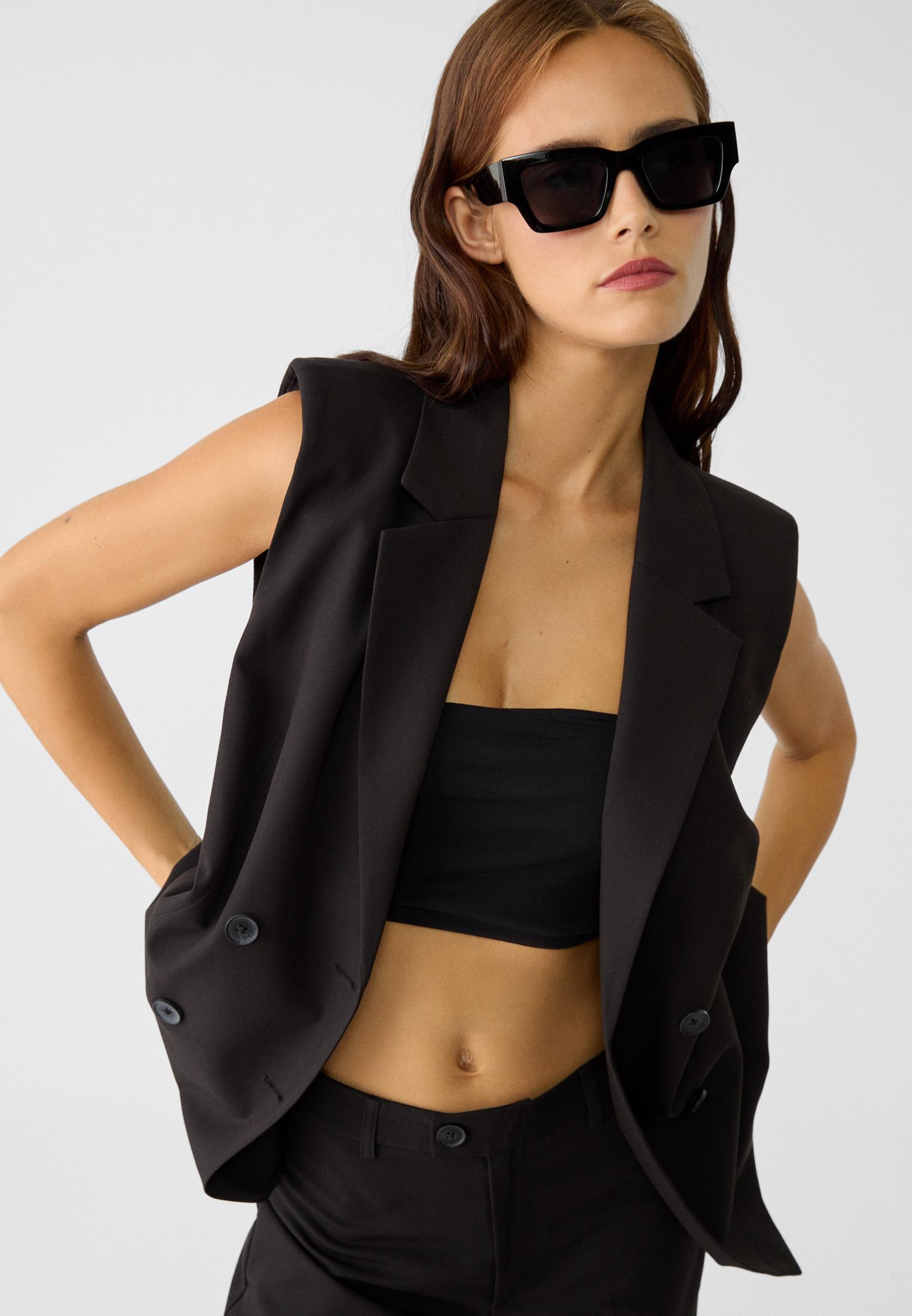 Blazer sans manche stradivarius sale