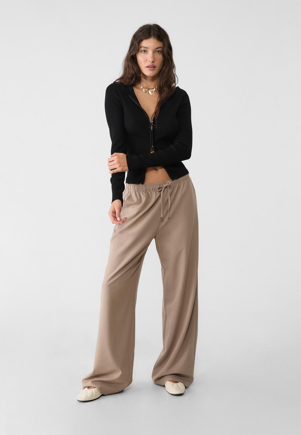 Long flowing smart trousers