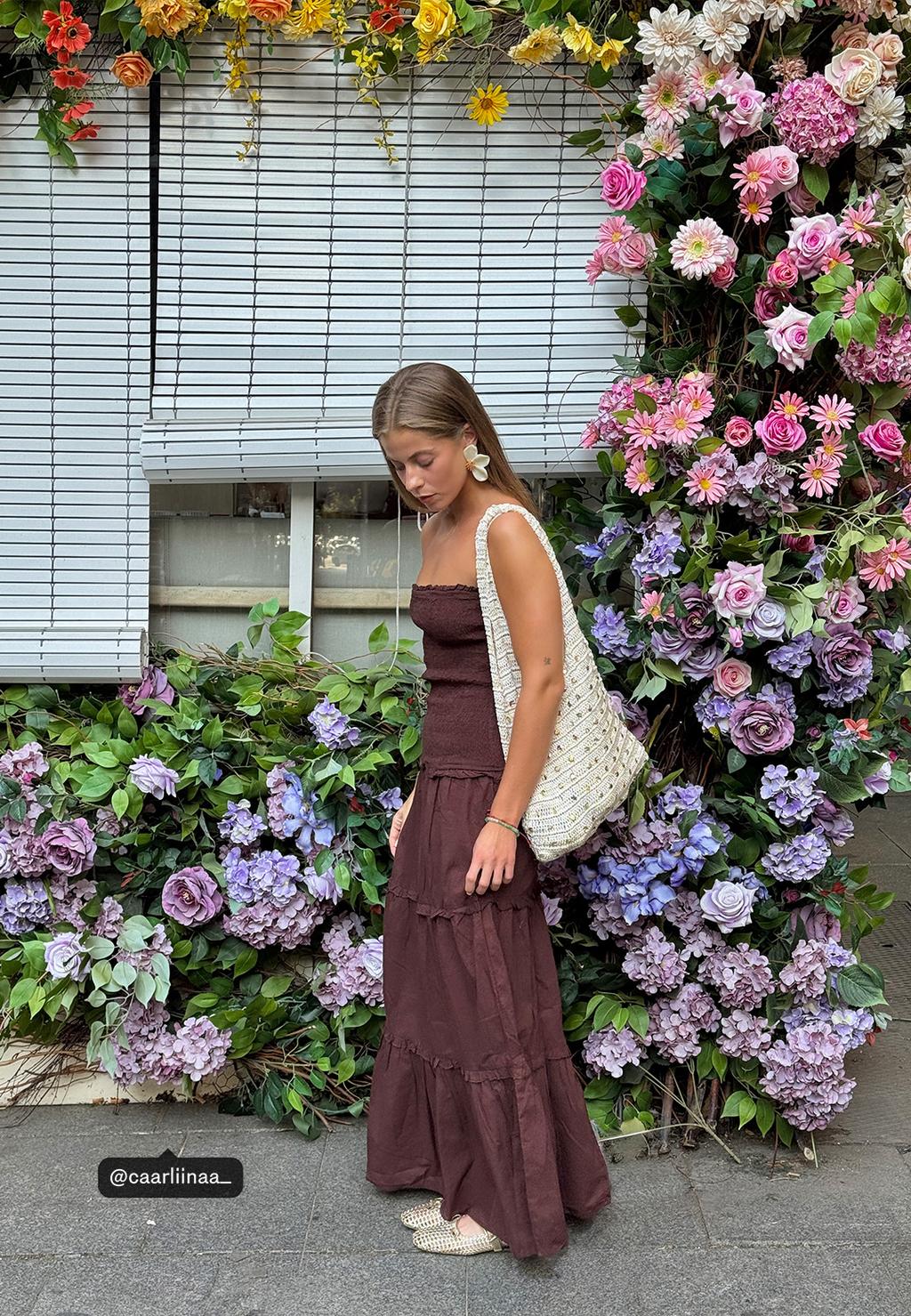 Vestido midi fluido