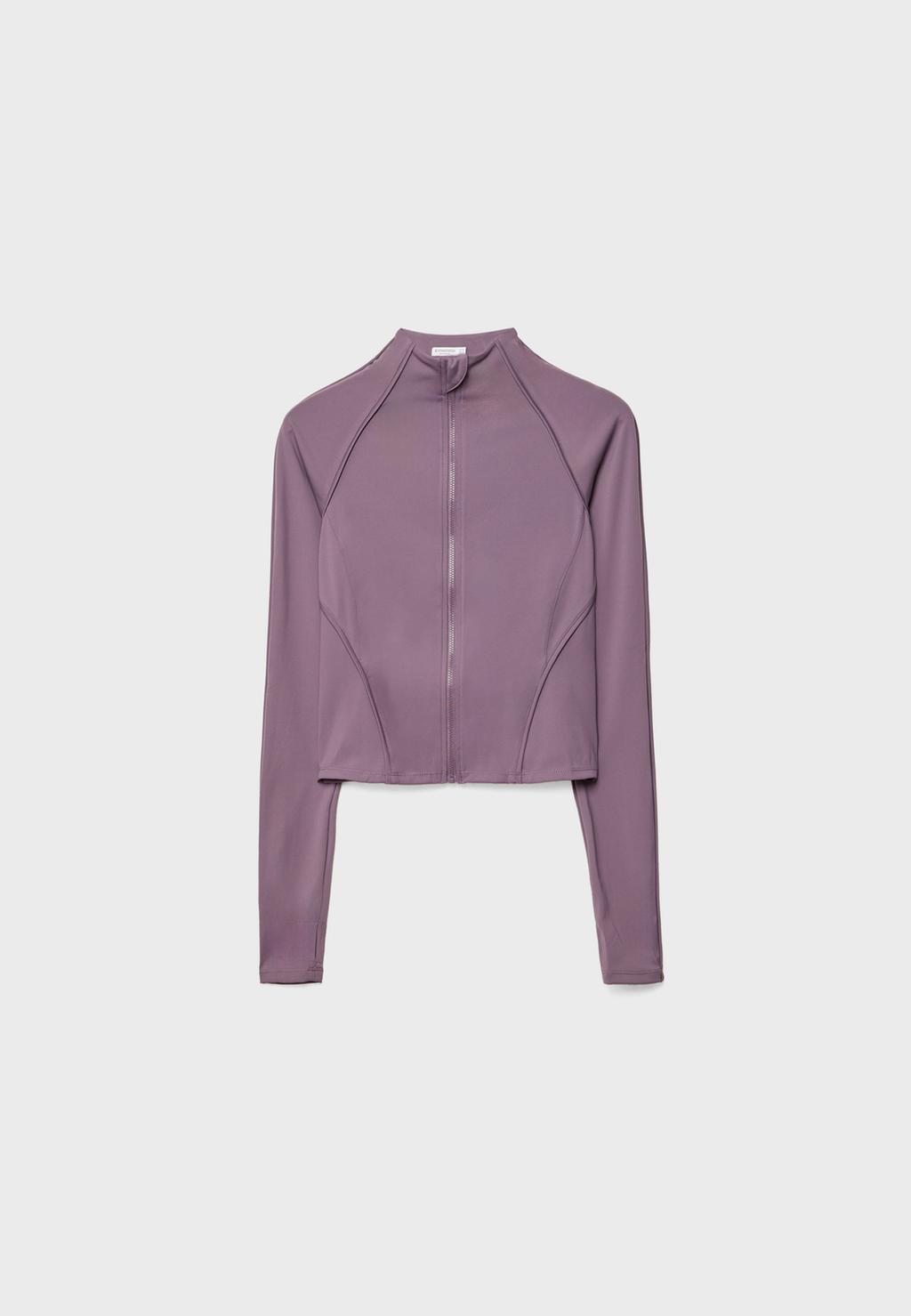 Chaqueta ajustada cremallera