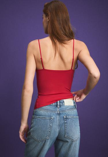 Corsetry-inspired top — Red 5