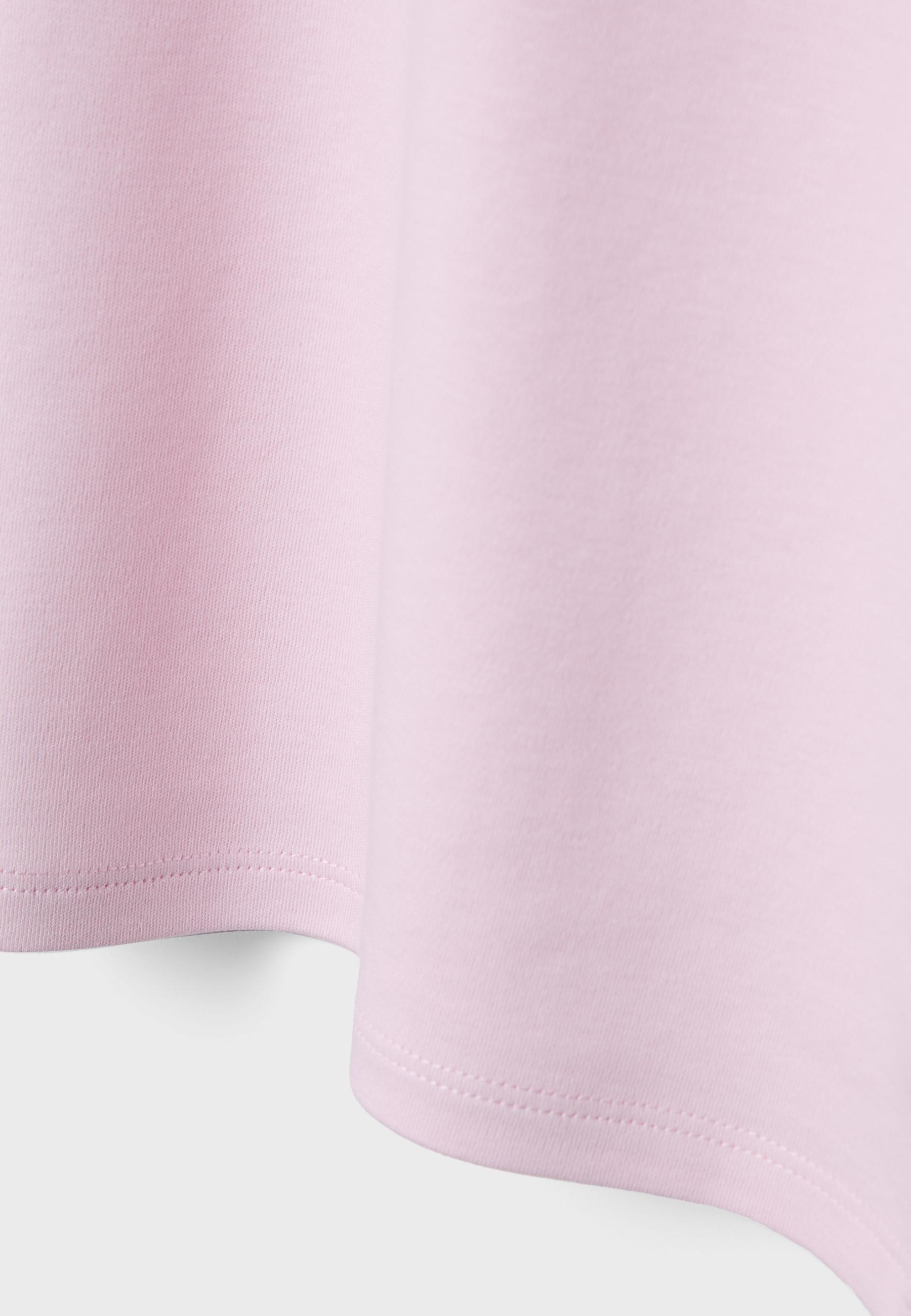 B06 Basic dropped-shoulder T-shirt — Salmon pink