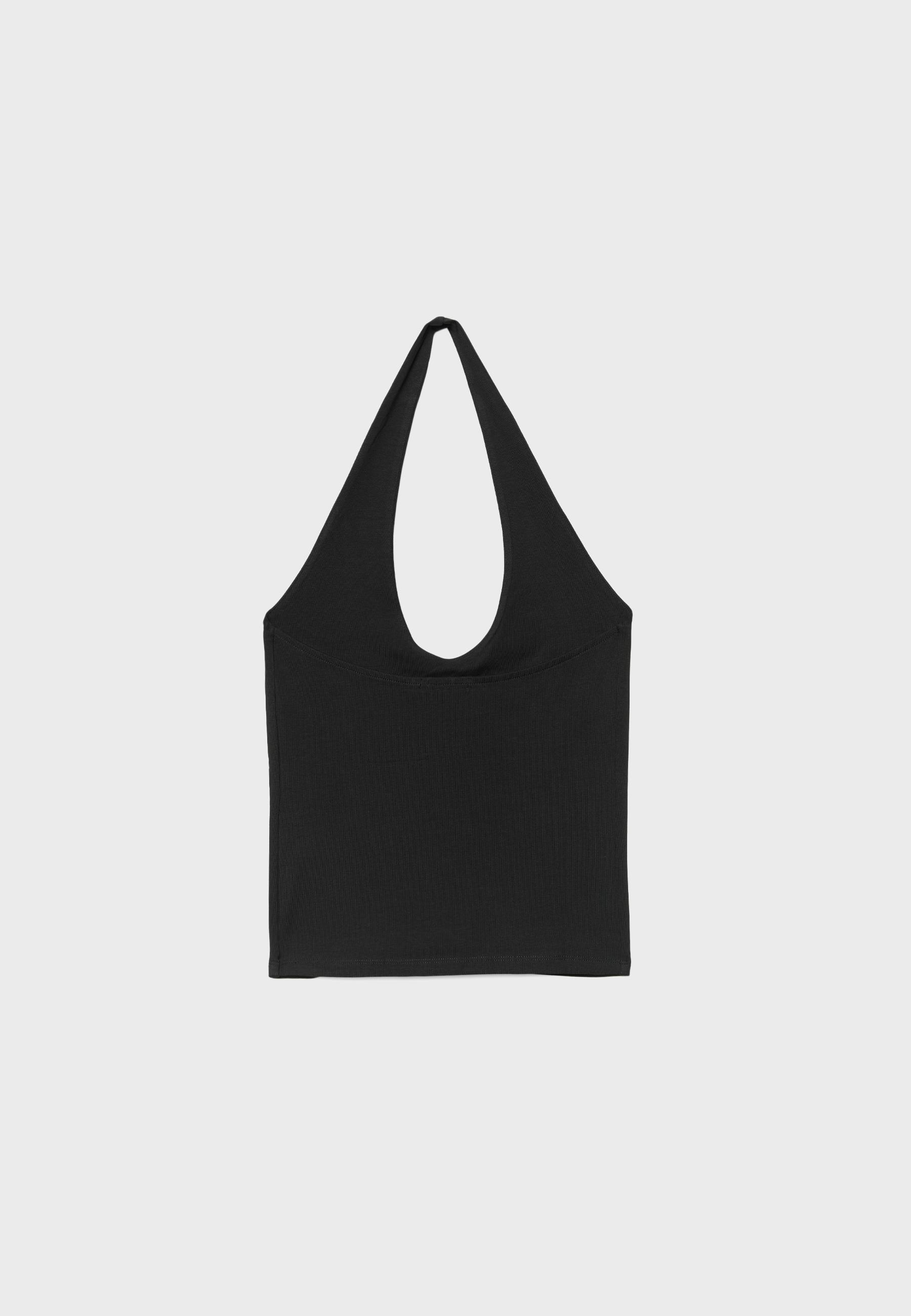 Basic halter top — Black
