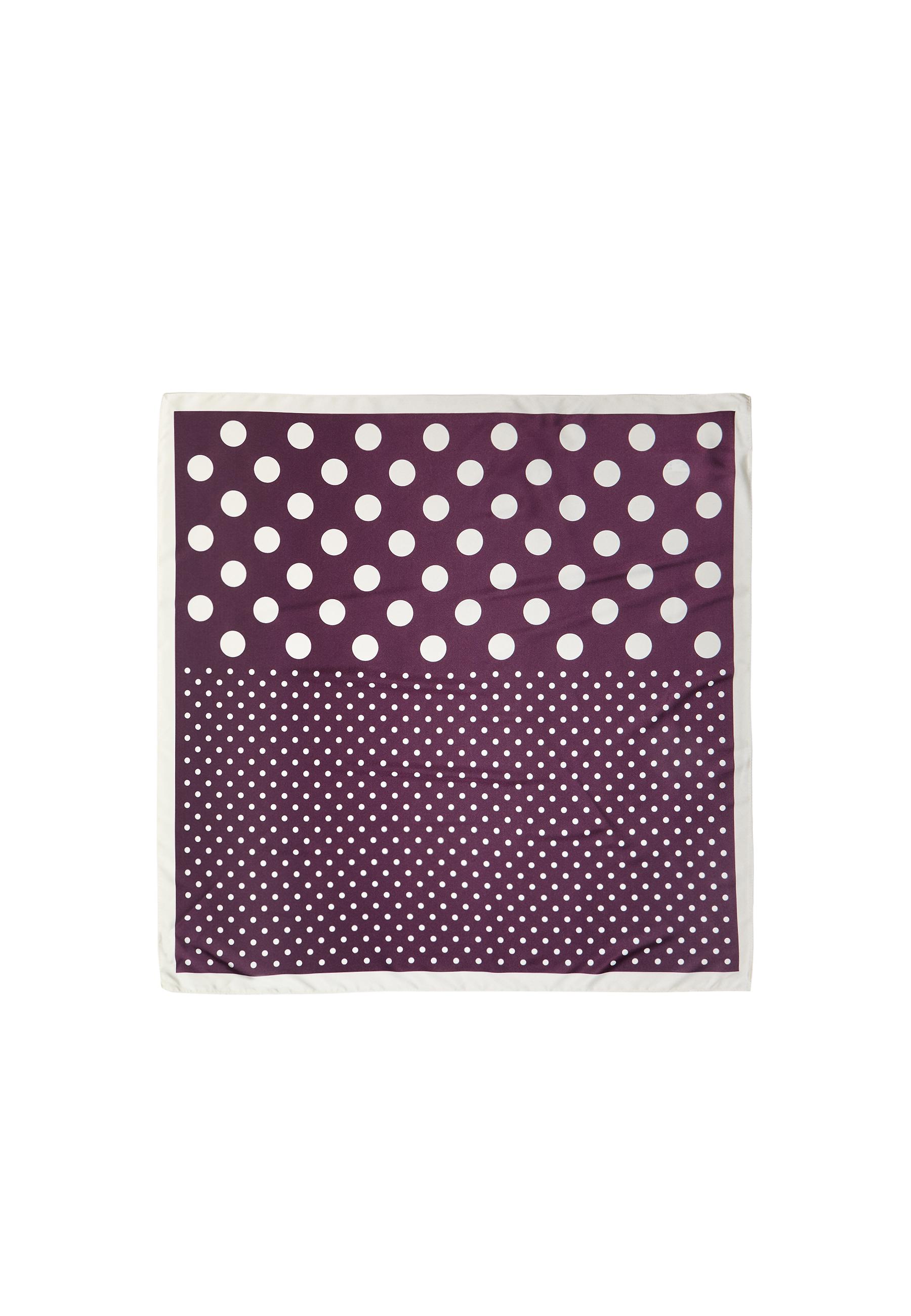 Polka dot scarf — Burgundy