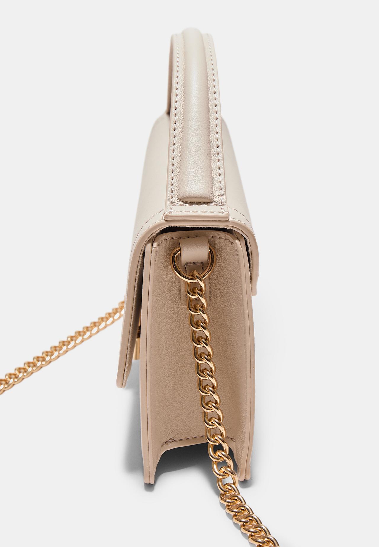 Double-handle crossbody bag — Ecru