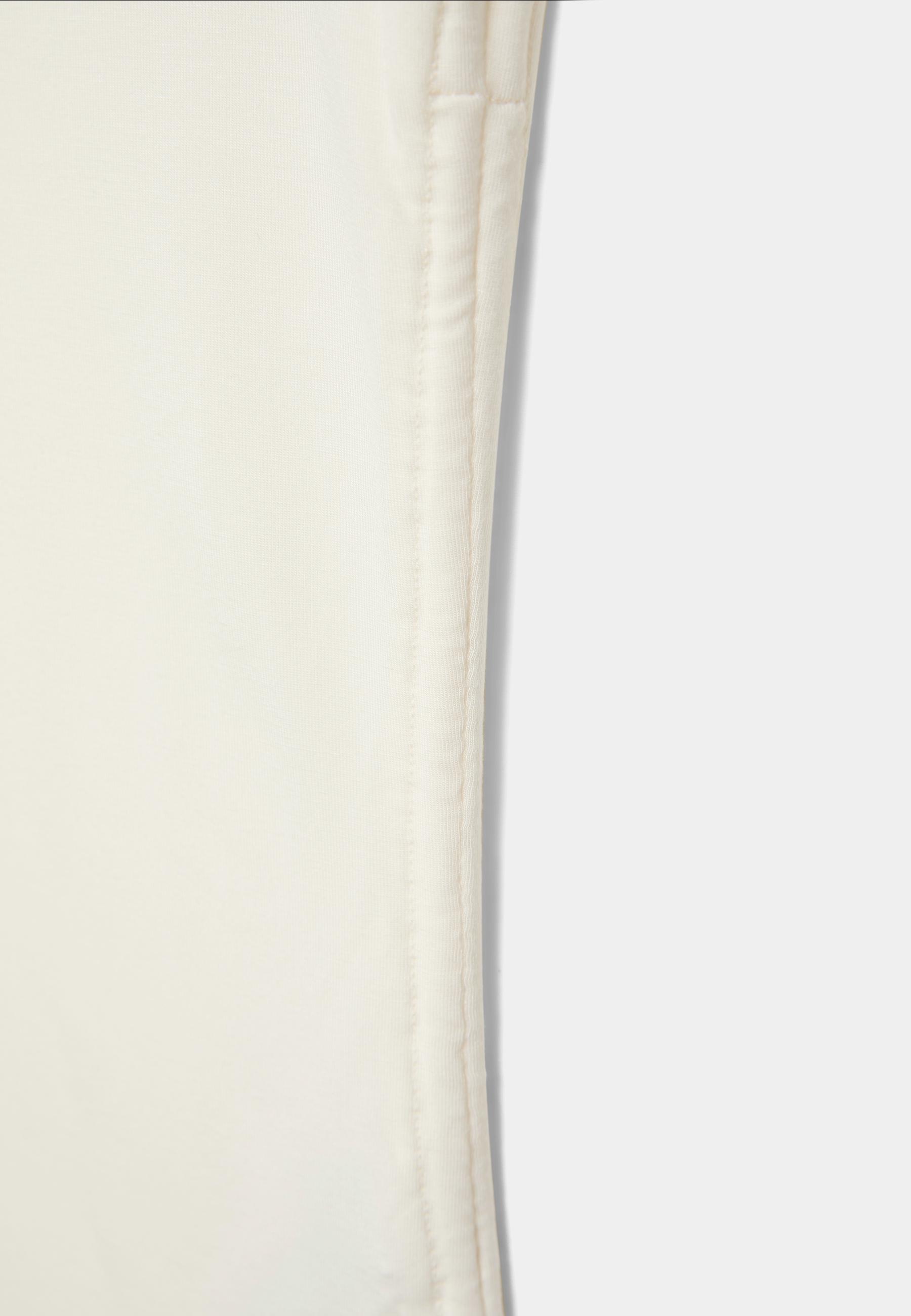 Short sleeve T-shirt with side ruching — White