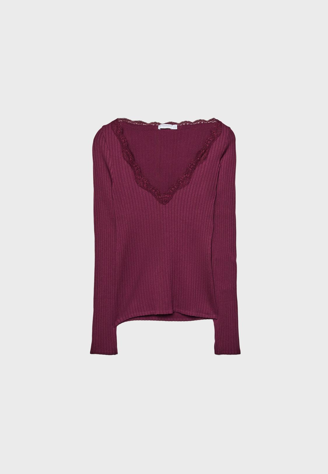 T-shirt eleganti nere a maniche lunghe da donna T-shirt aderente in rete ad alta elasticà con scollo a V incrociato primavera autunno 200000345 T-shirt eleganti nere a maniche lunghe da donna T-shirt aderente in rete ad alta elasticà con scollo a V incrociato primavera autunno 200000345