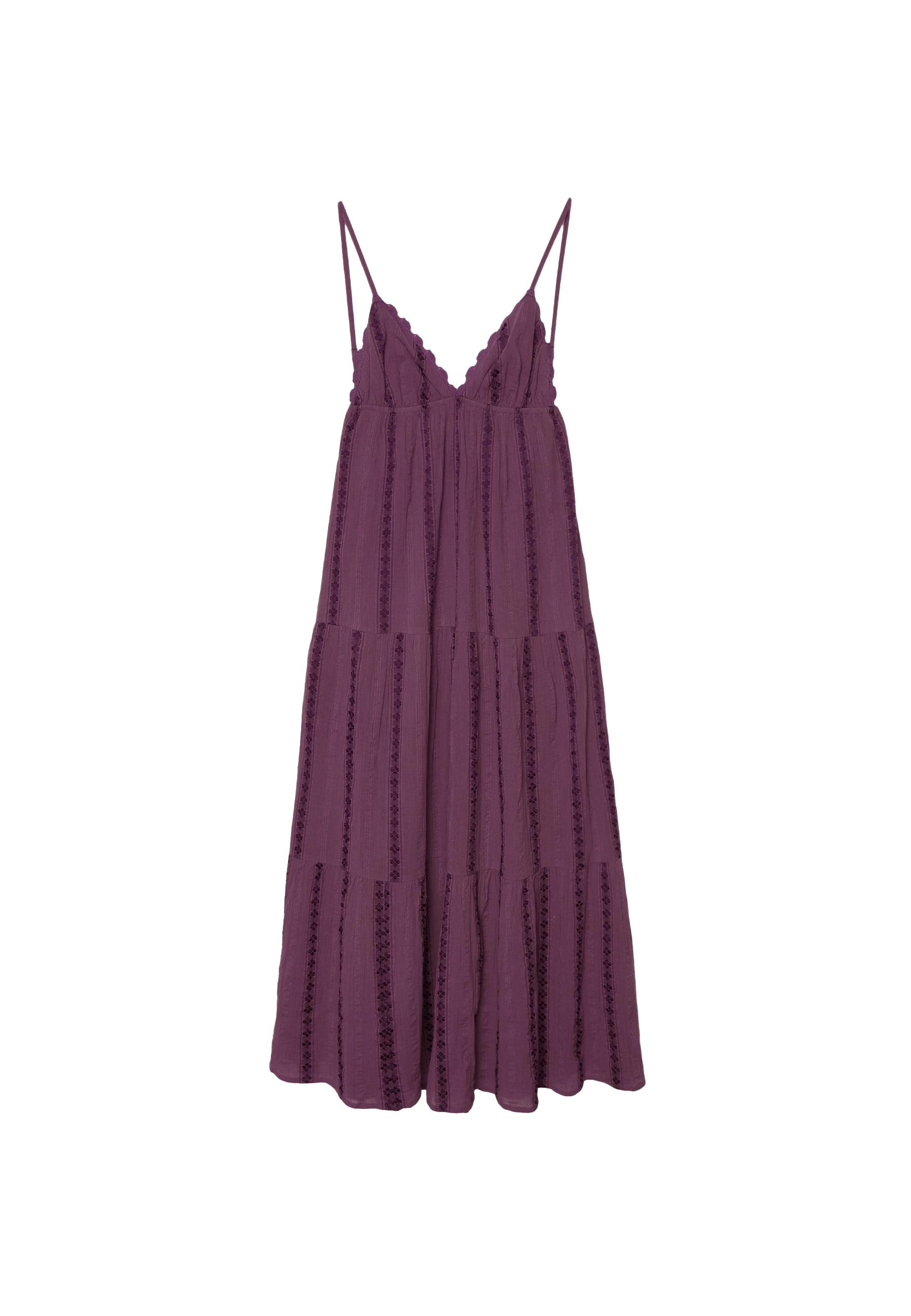 Long flowing dress with open back — Purple