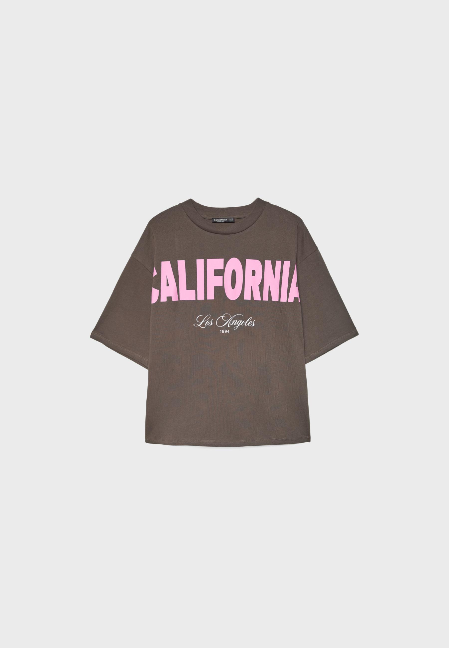 Short sleeve positional T-shirt — Brown