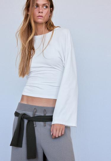 B11 Japanese long sleeve fitted waist T-shirt — Ecru 3
