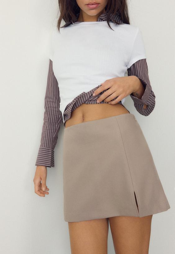 falda pantalon abertura lateral