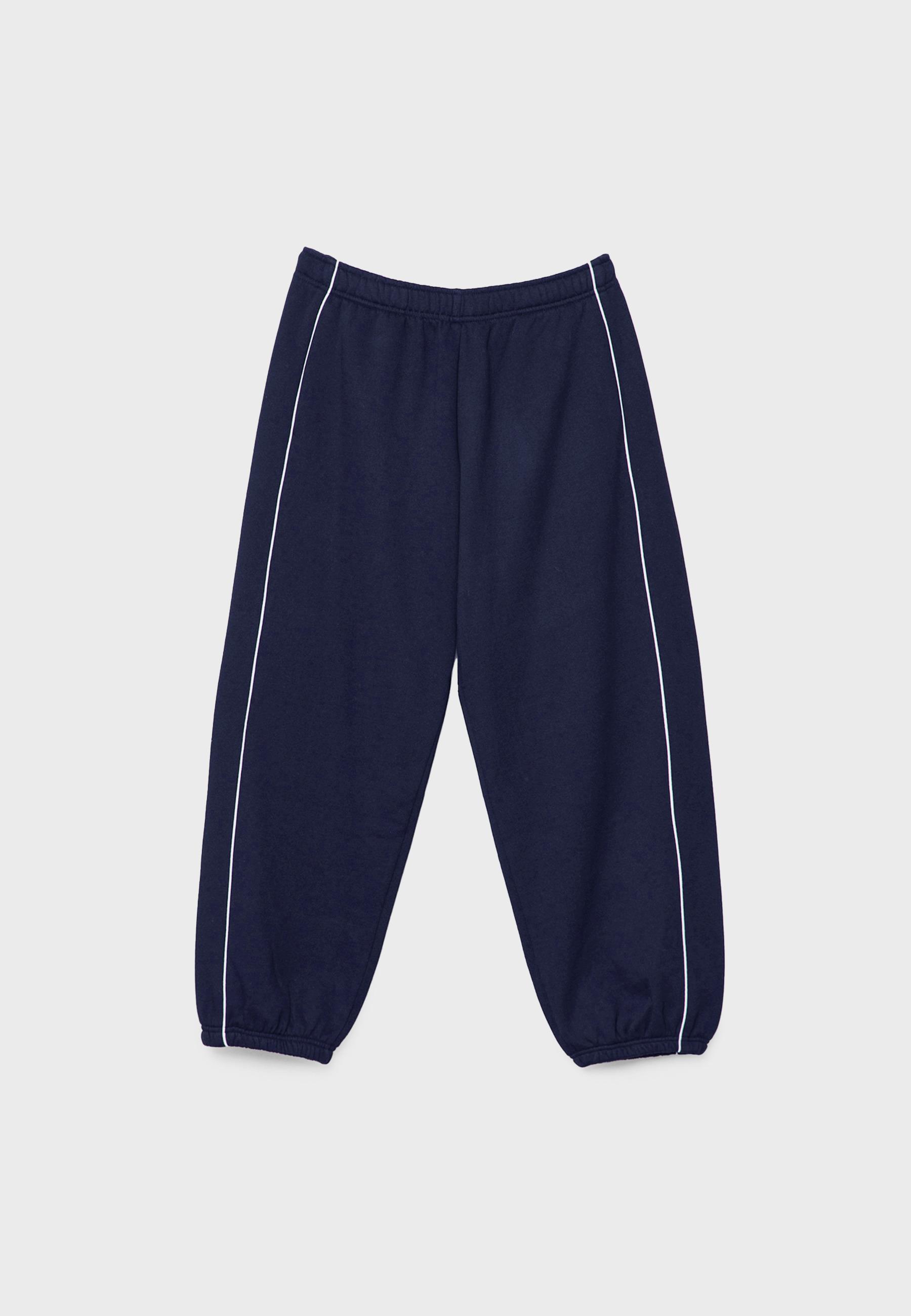 Piping jogger trousers — Navy blue