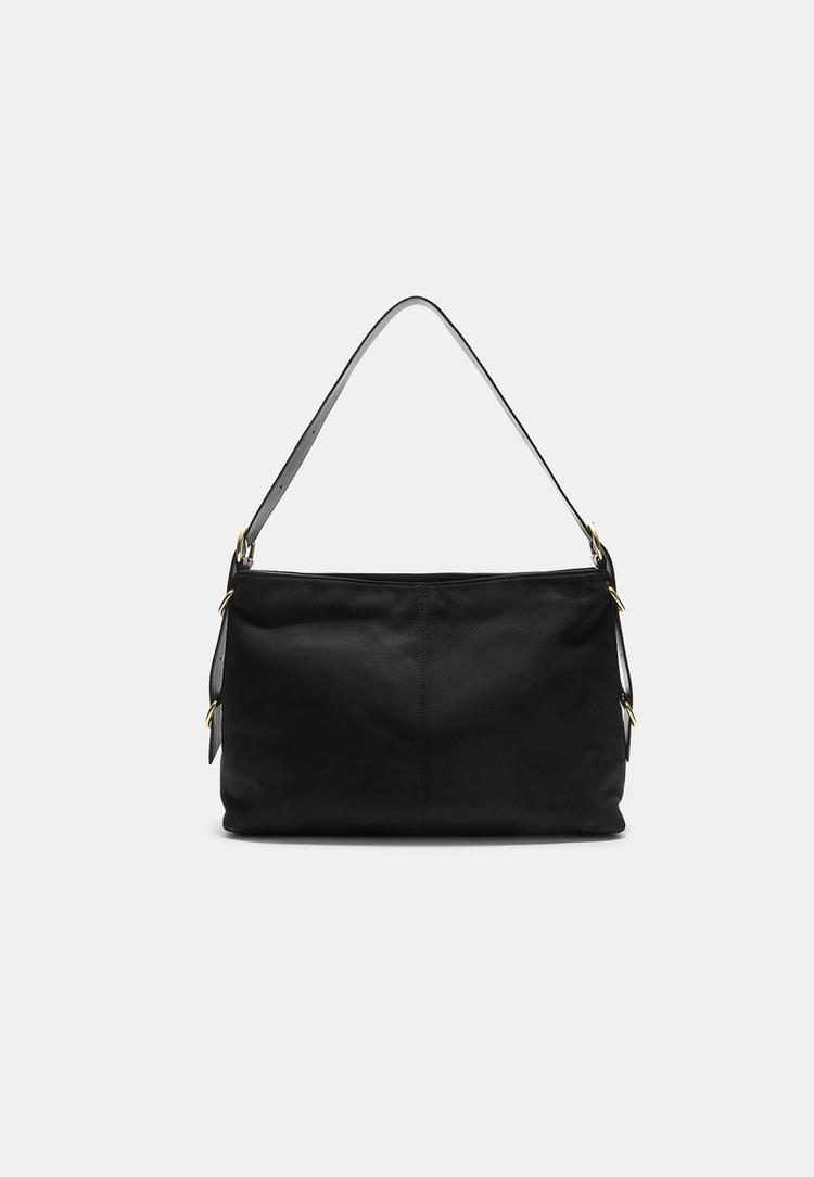Stradivarius Kabelka Na Rameno S Kroužky Black Os