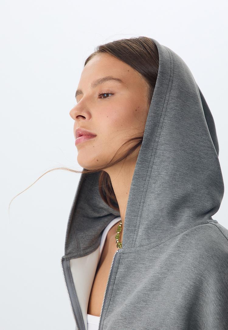 soft touch puff hoodie