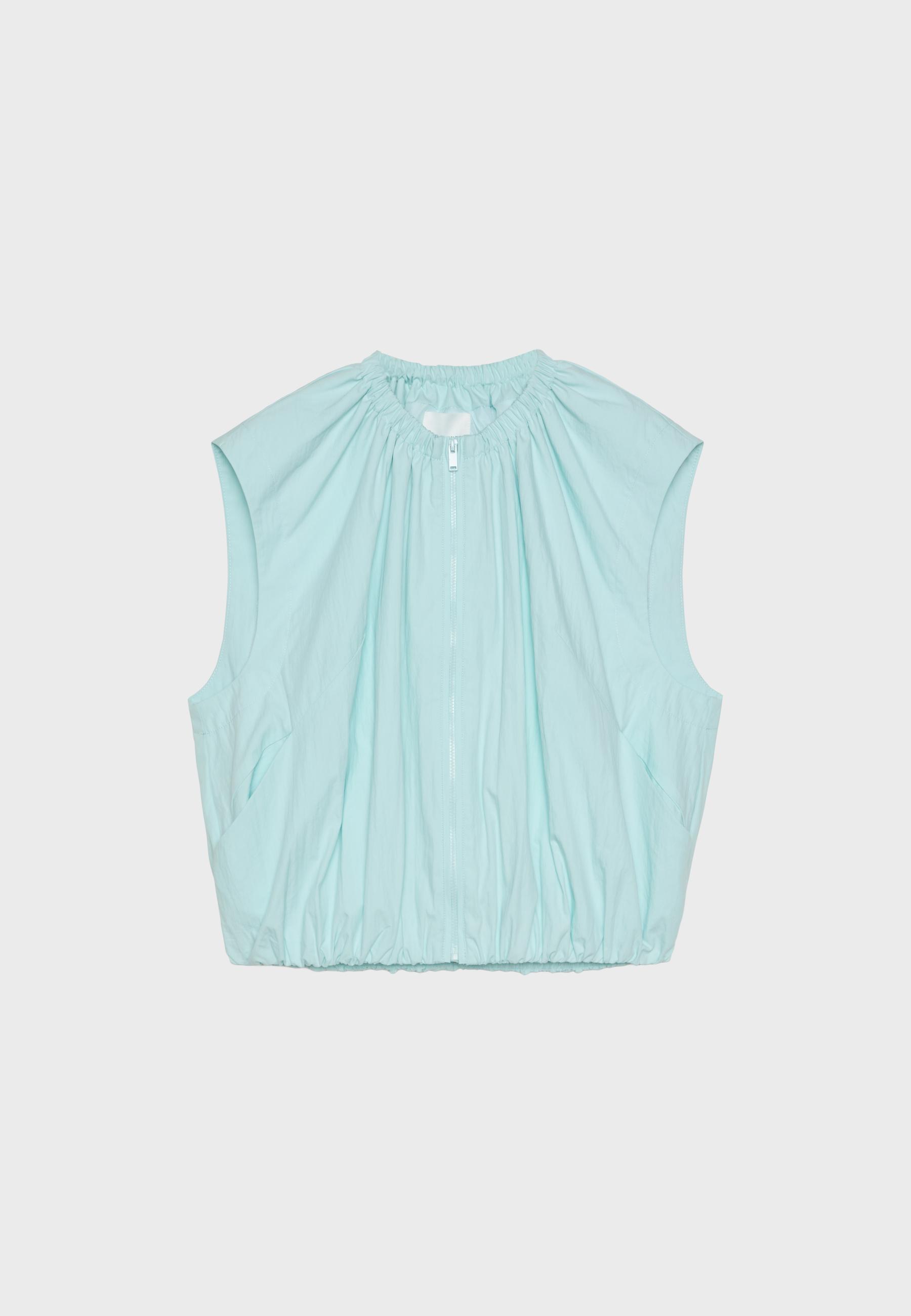 Technical volume waistcoat — Pastel green