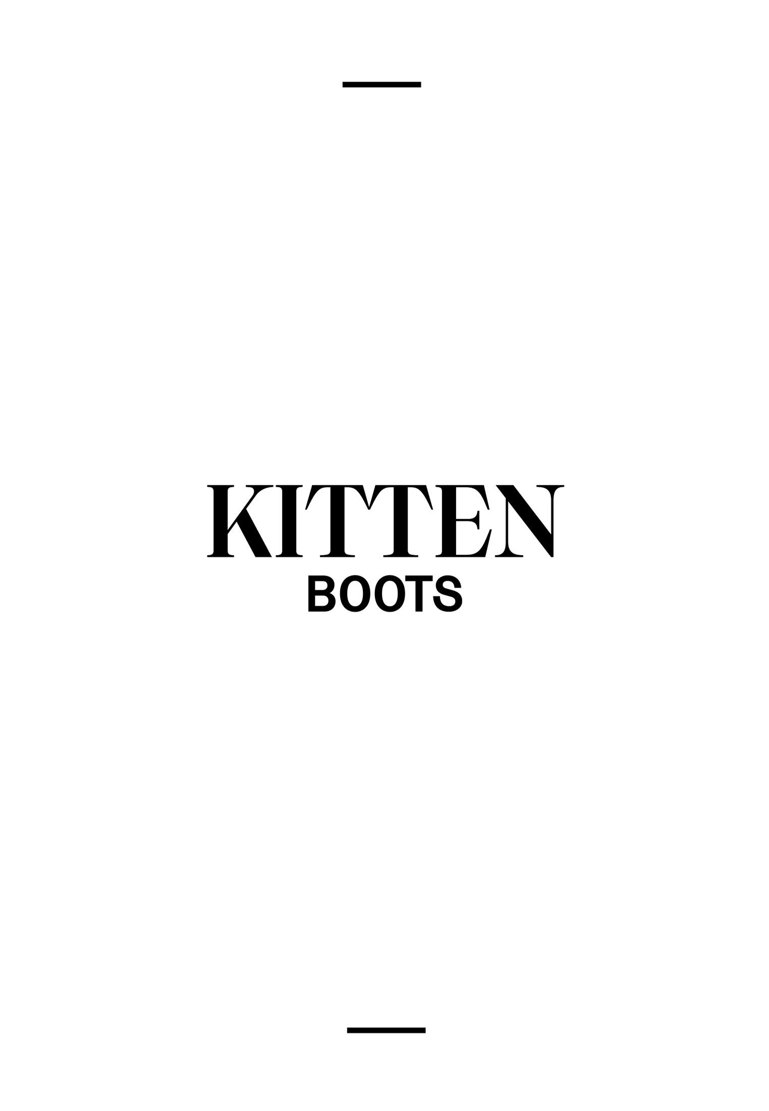 Kitten heel boot — BLACK