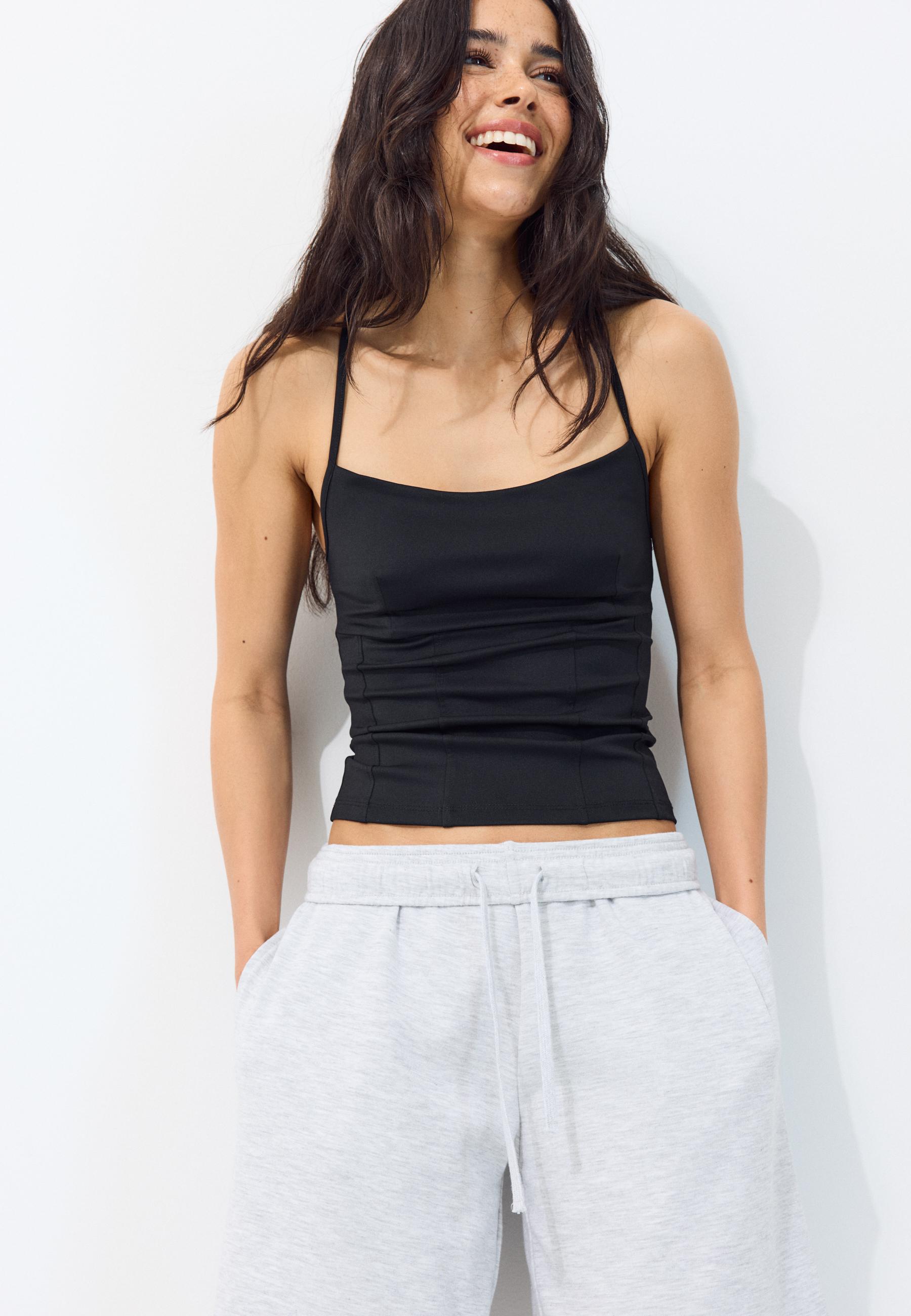 Plush Bermuda shorts — Grey melange