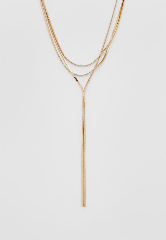 collar multi cadenas largo