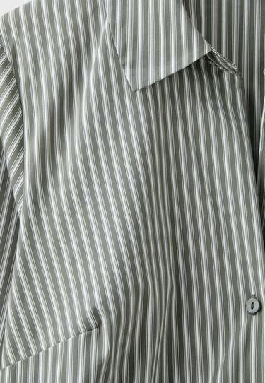 Fitted basic shirt — Khaki 8