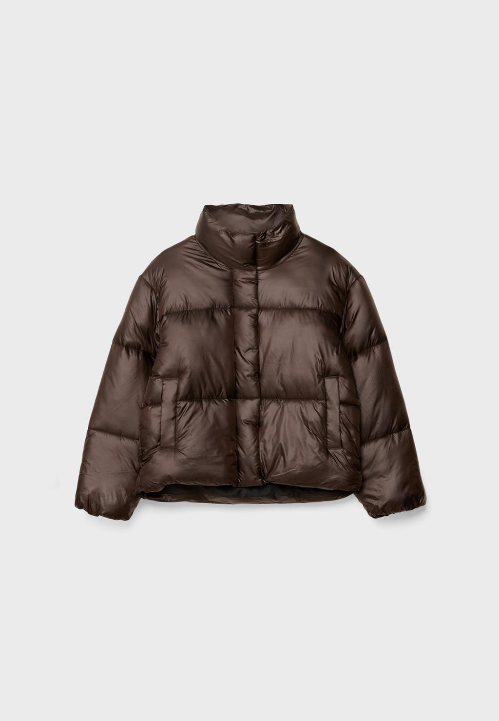 Steppjacke in Satinoptik