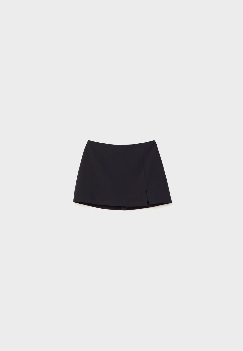 Skort with side slit