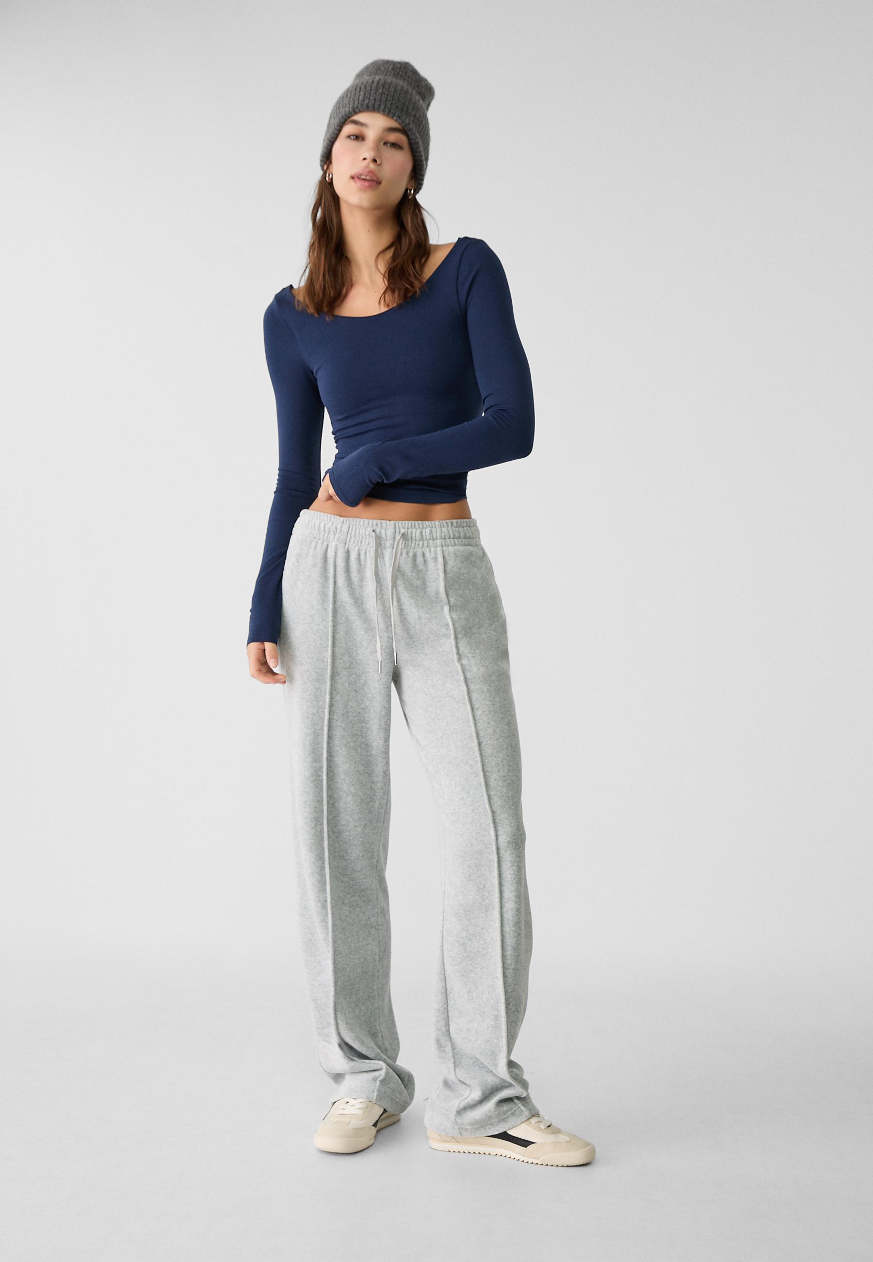 Velvet joggers Women s fashion Stradivarius Republic of Ireland