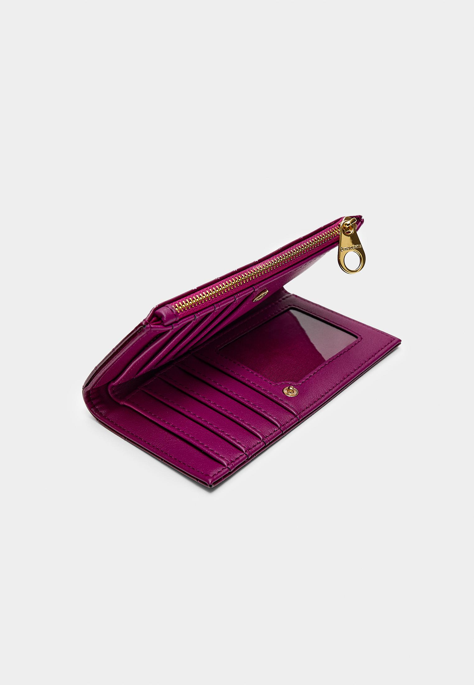 Stradivarius Basic timsah deseni görünümlü cüzdan görsel 6