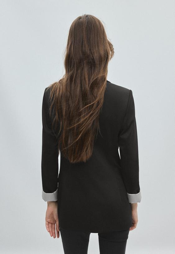 basic triko blazer ceket