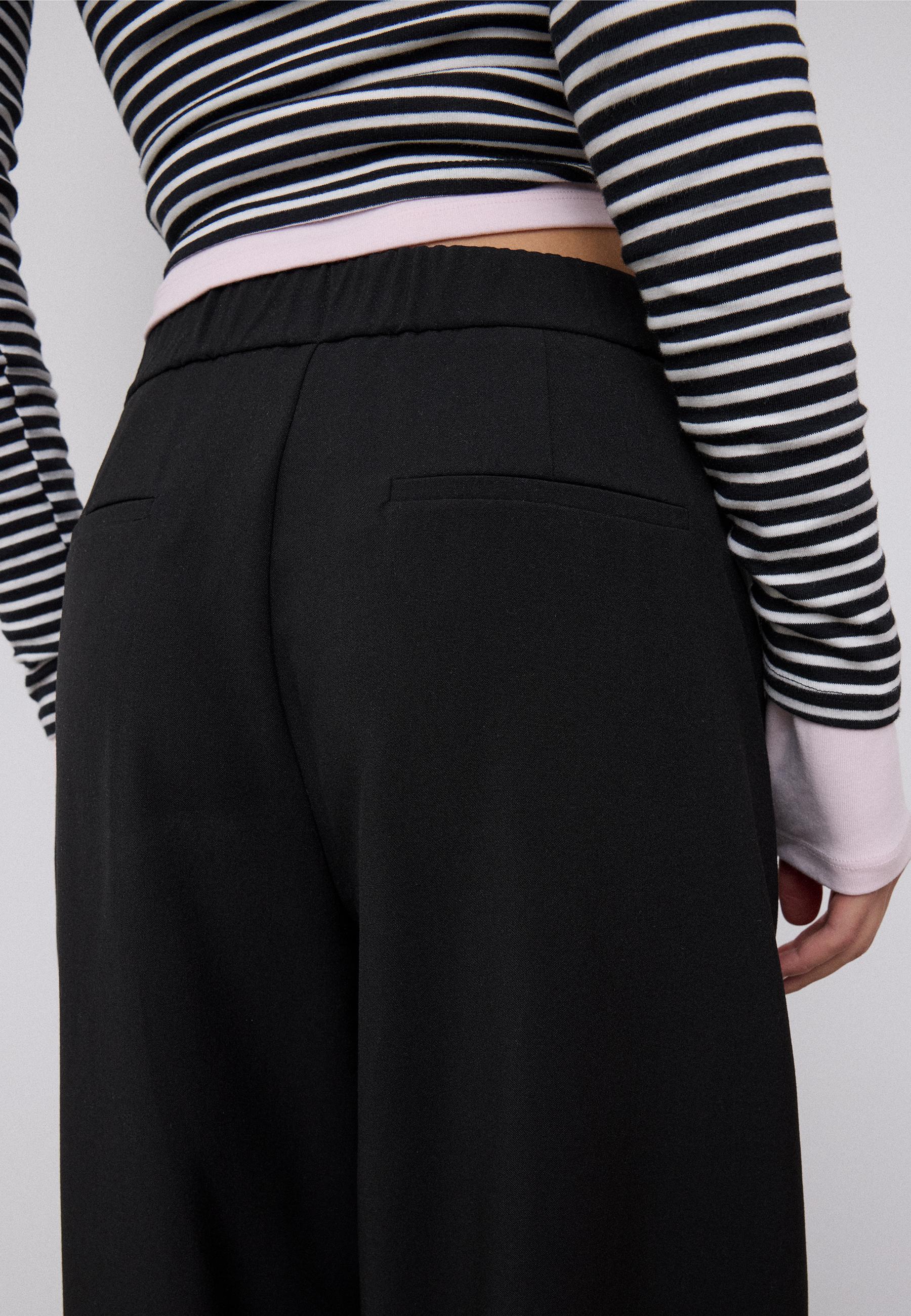 Balloon Dress Trousers — Black