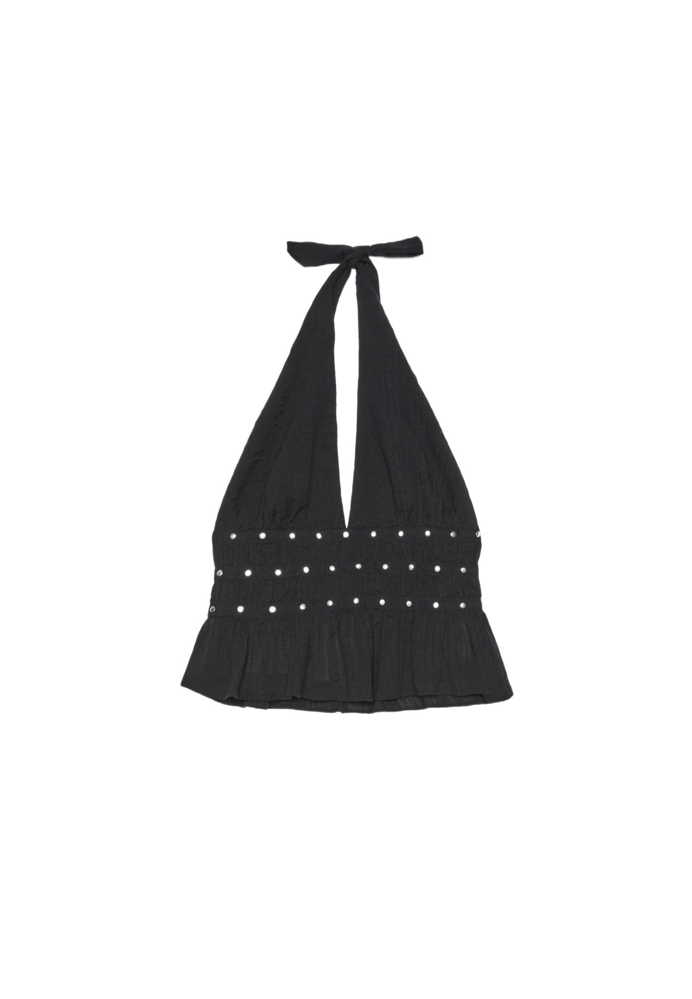 Studded halter top
