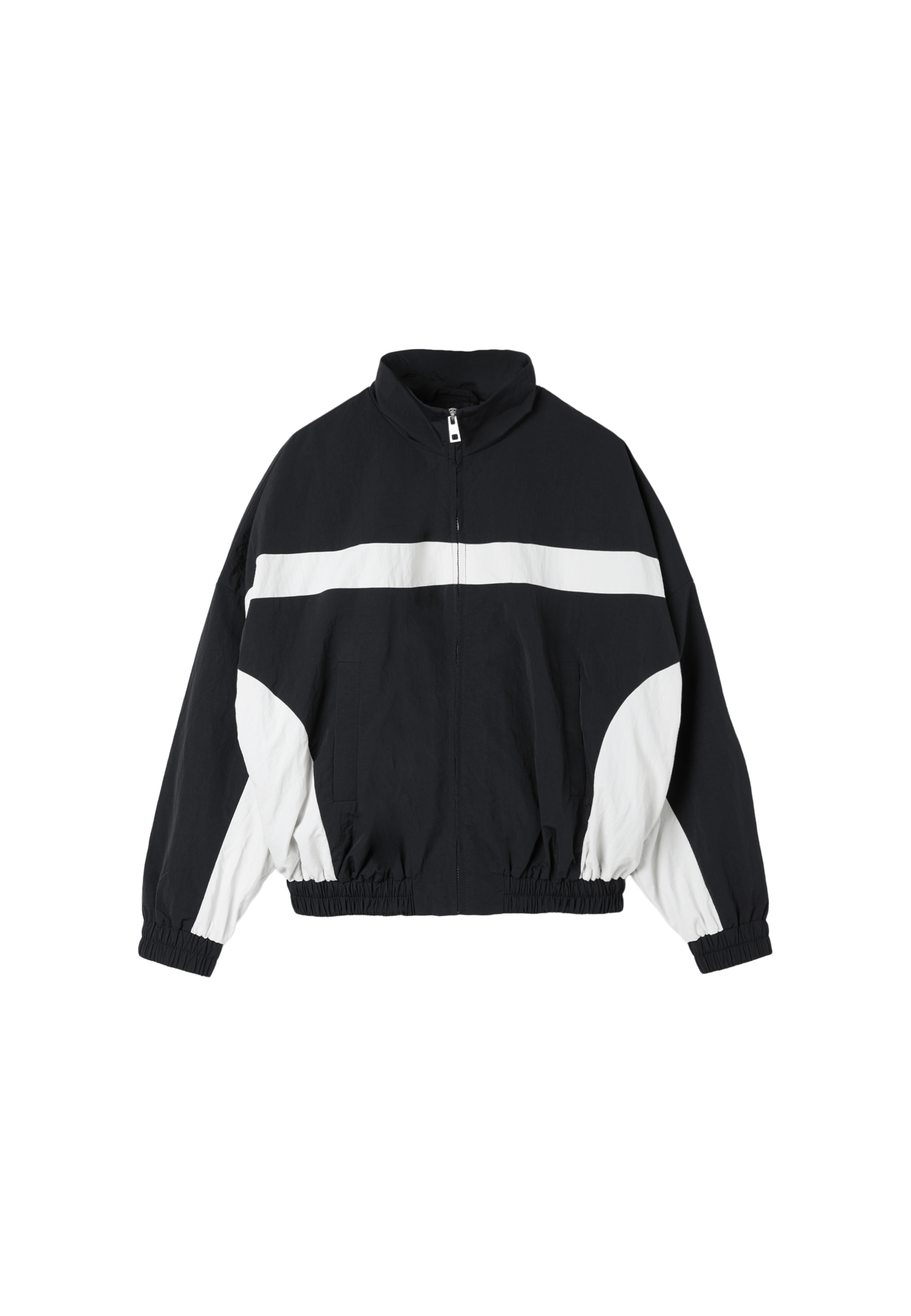 Technical windbreaker jacket — Black