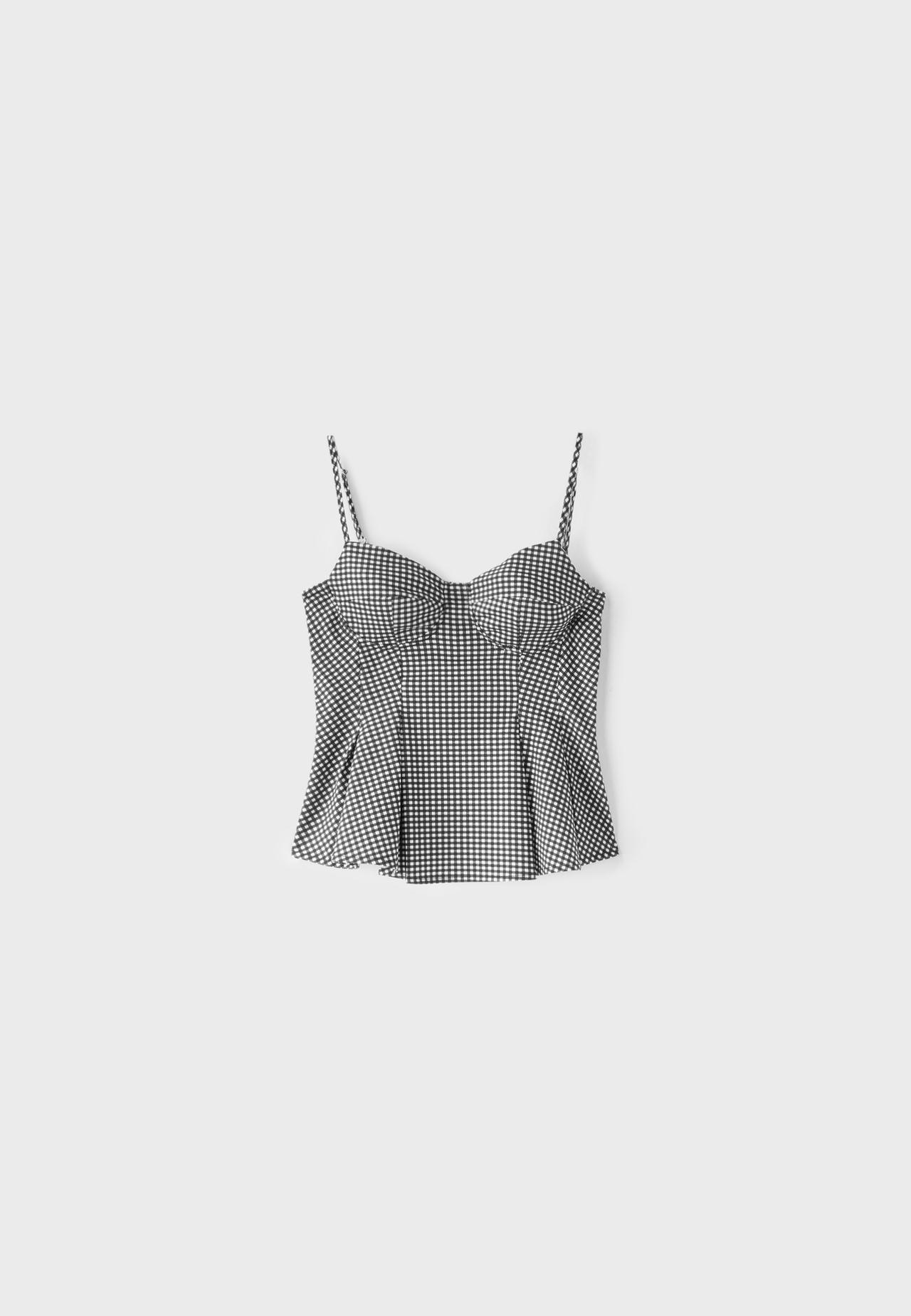 Fitted pleated top — TRANSPARENT