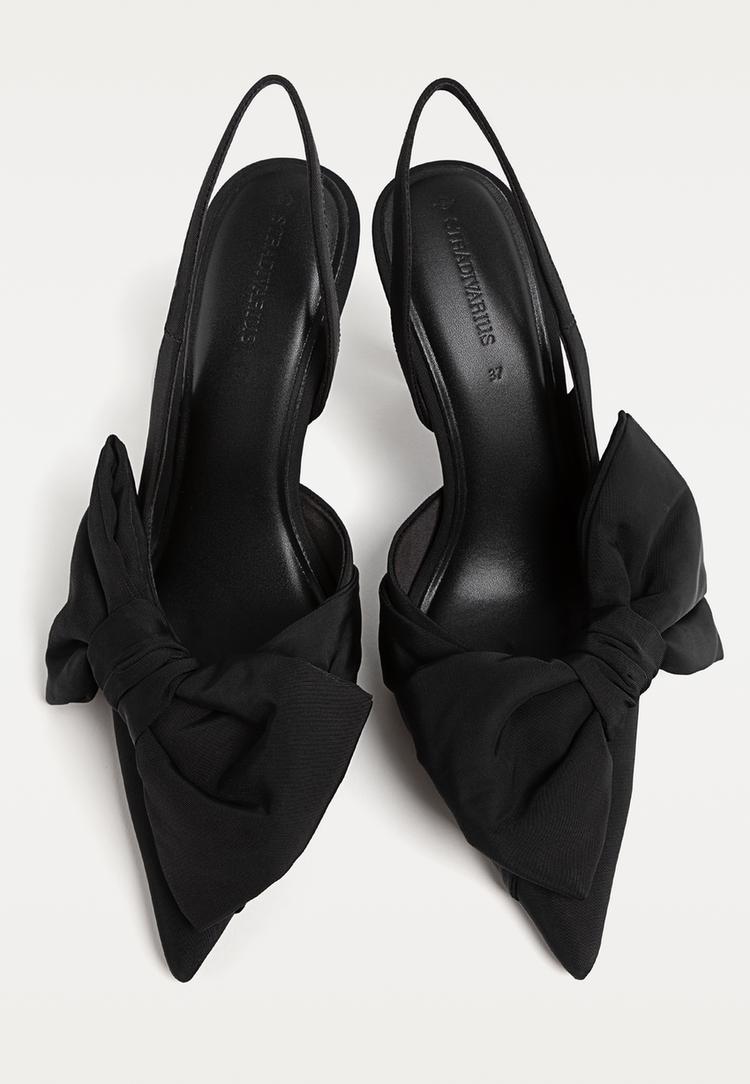zapatos de tacon lazo