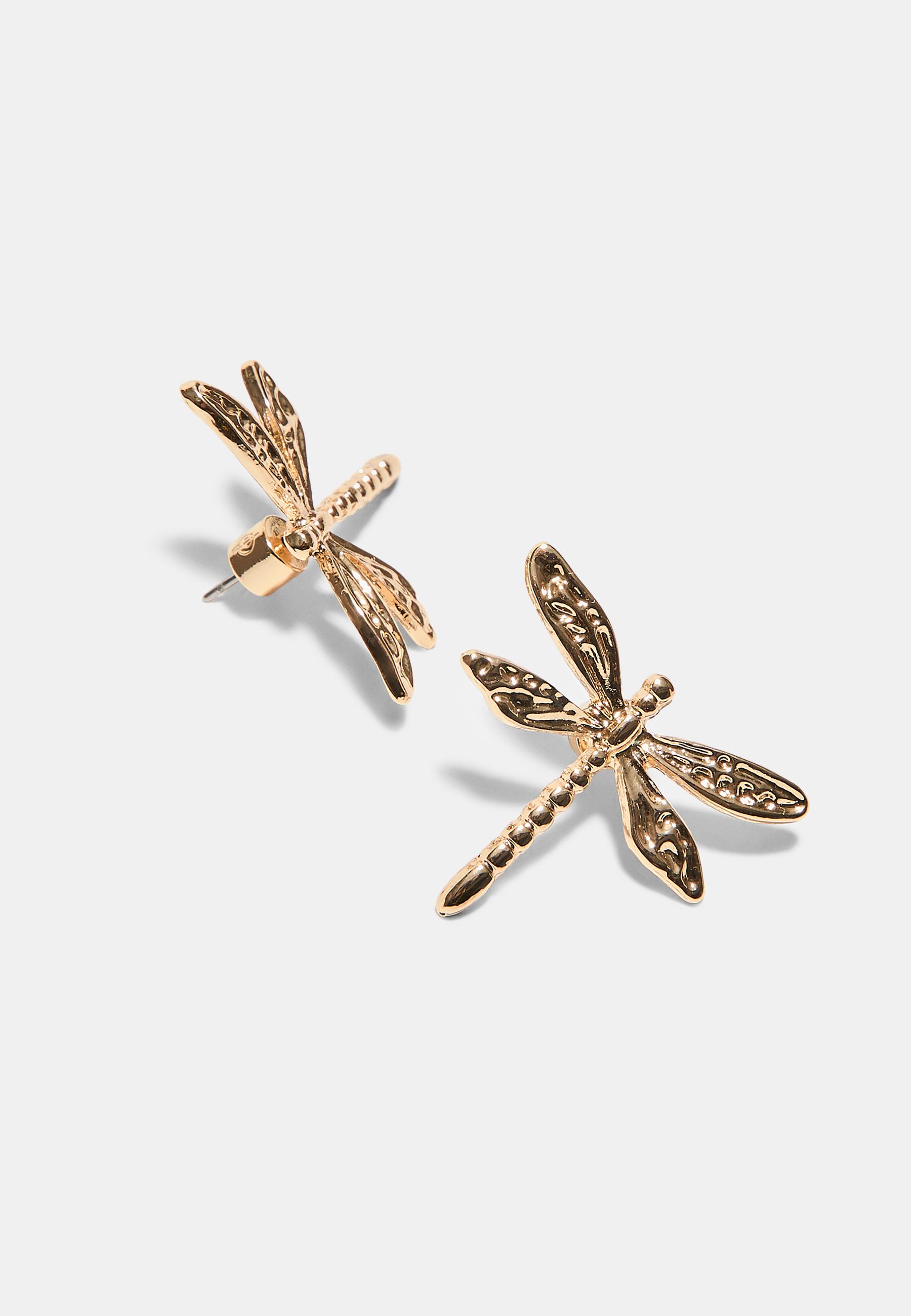 Set of 2 pairs of garden earrings — Gold