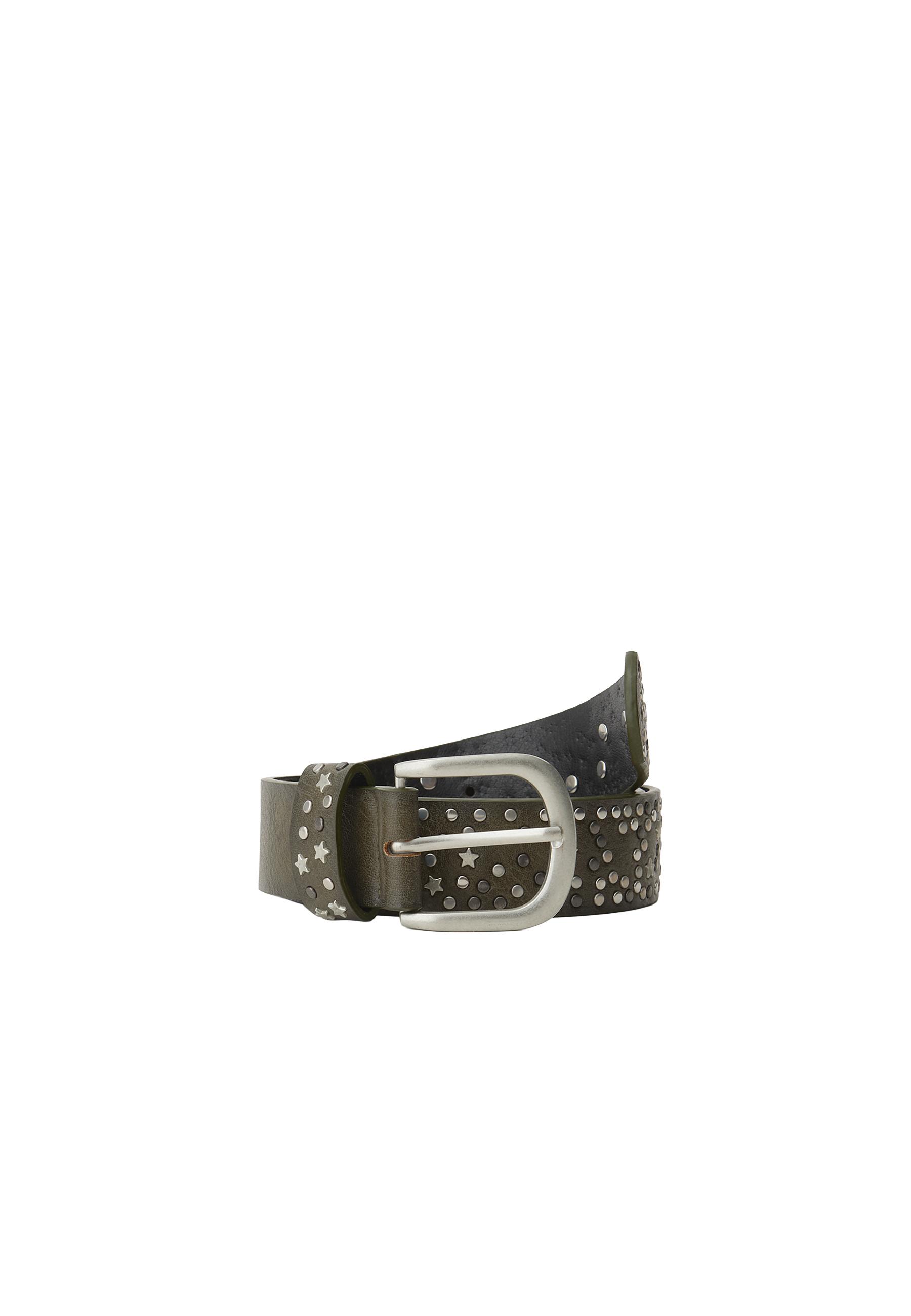 Star and stud belt — Khaki