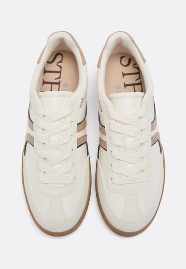 S011 Basic retro trainers — ECRU 3