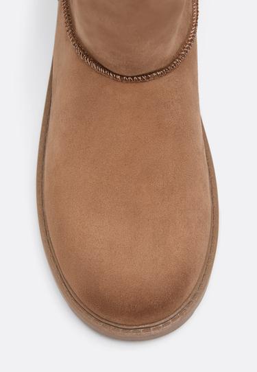 Flat water-repellent boots — TAN  4