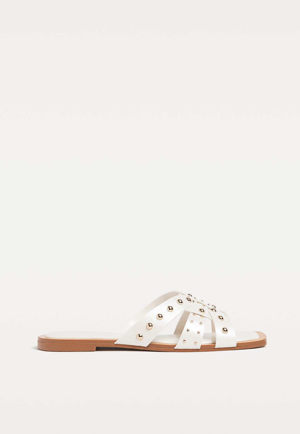 Studded flat sandals