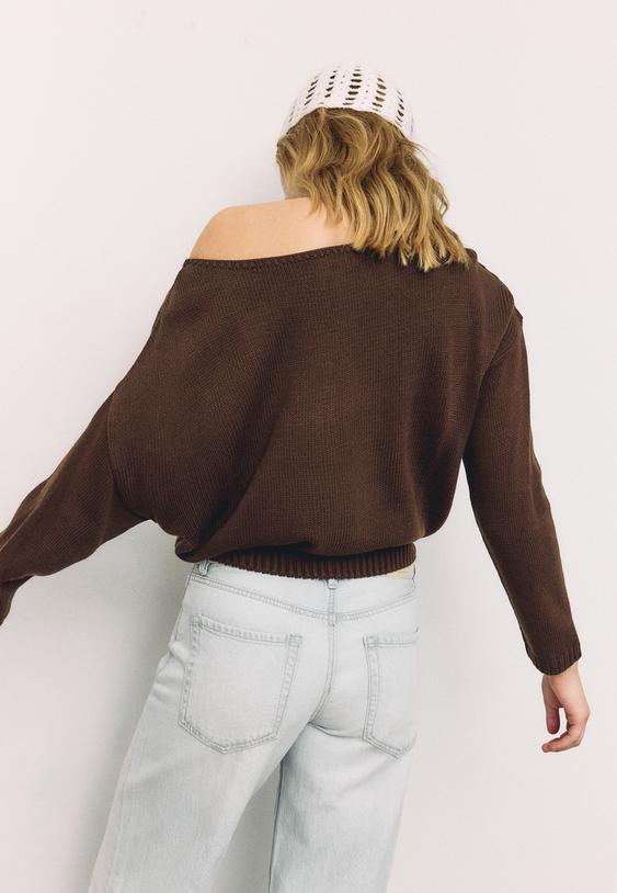 jersey de punto asimetrico estrella