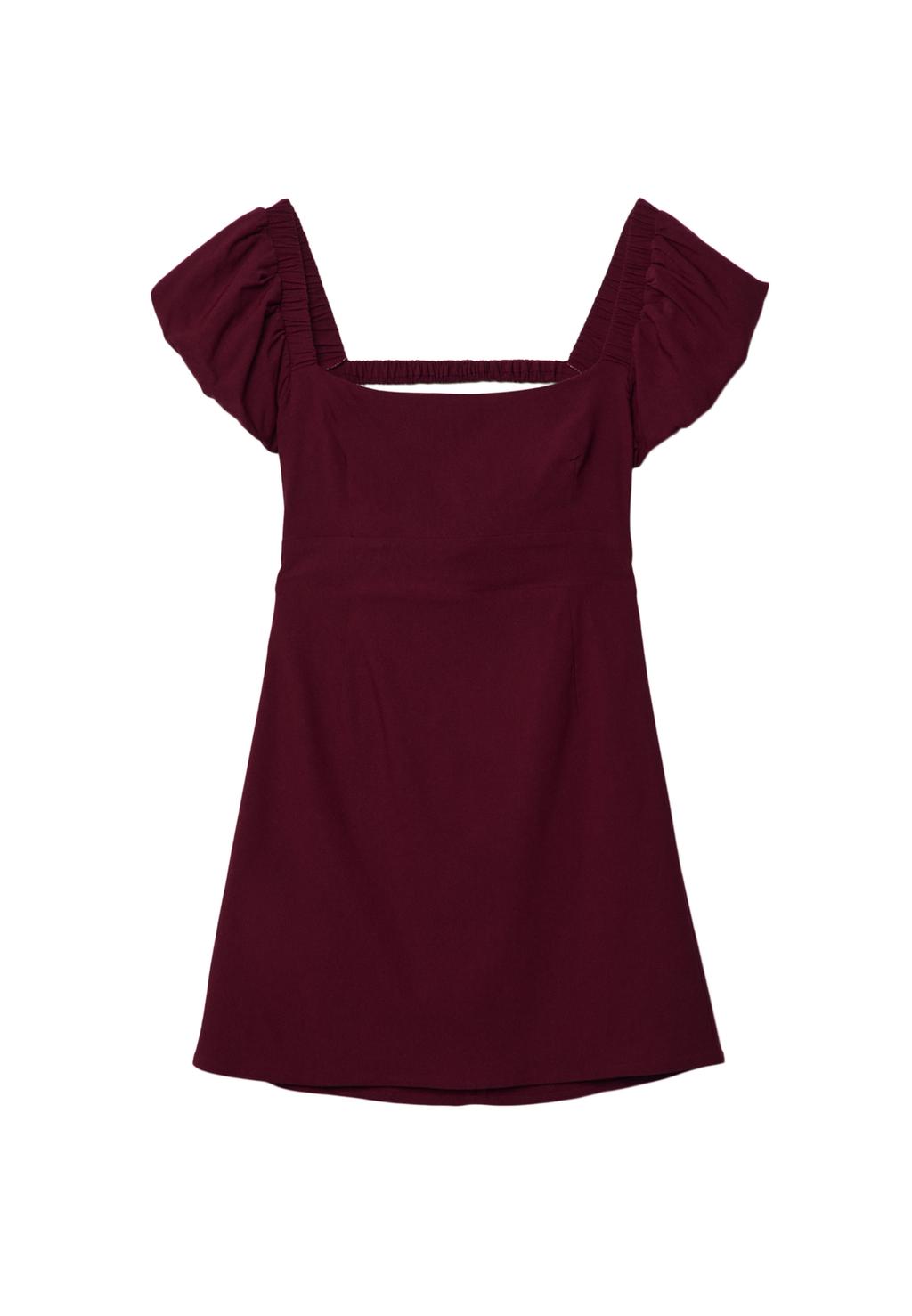 Robe courte dos nu avec élastiques
