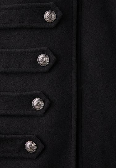 High neck buttoned jacket — Black 9