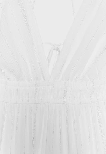 Short backless dress — White 8