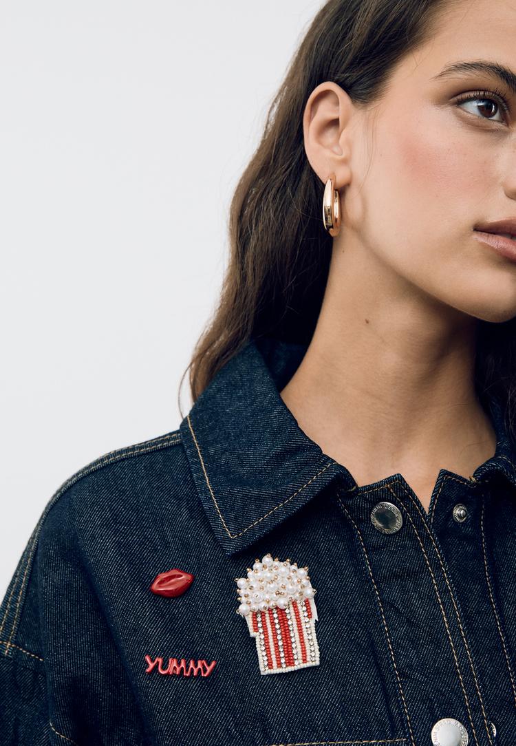 set 3 pins yummy palomitas