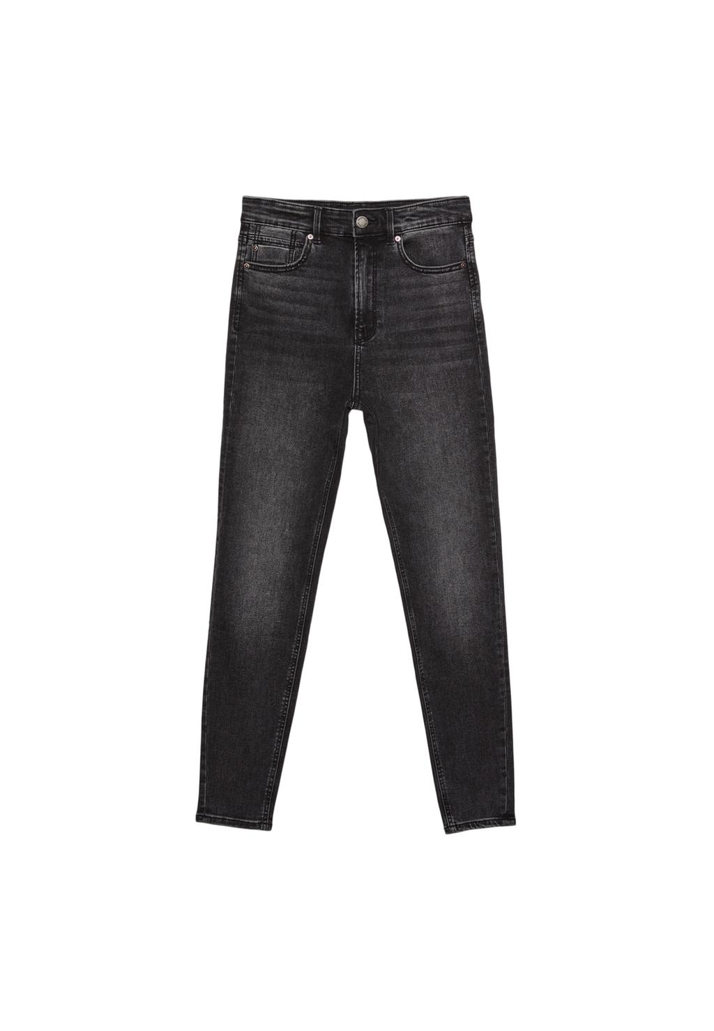 D09 Skinny-Jeans mit sehr hohem Bund
