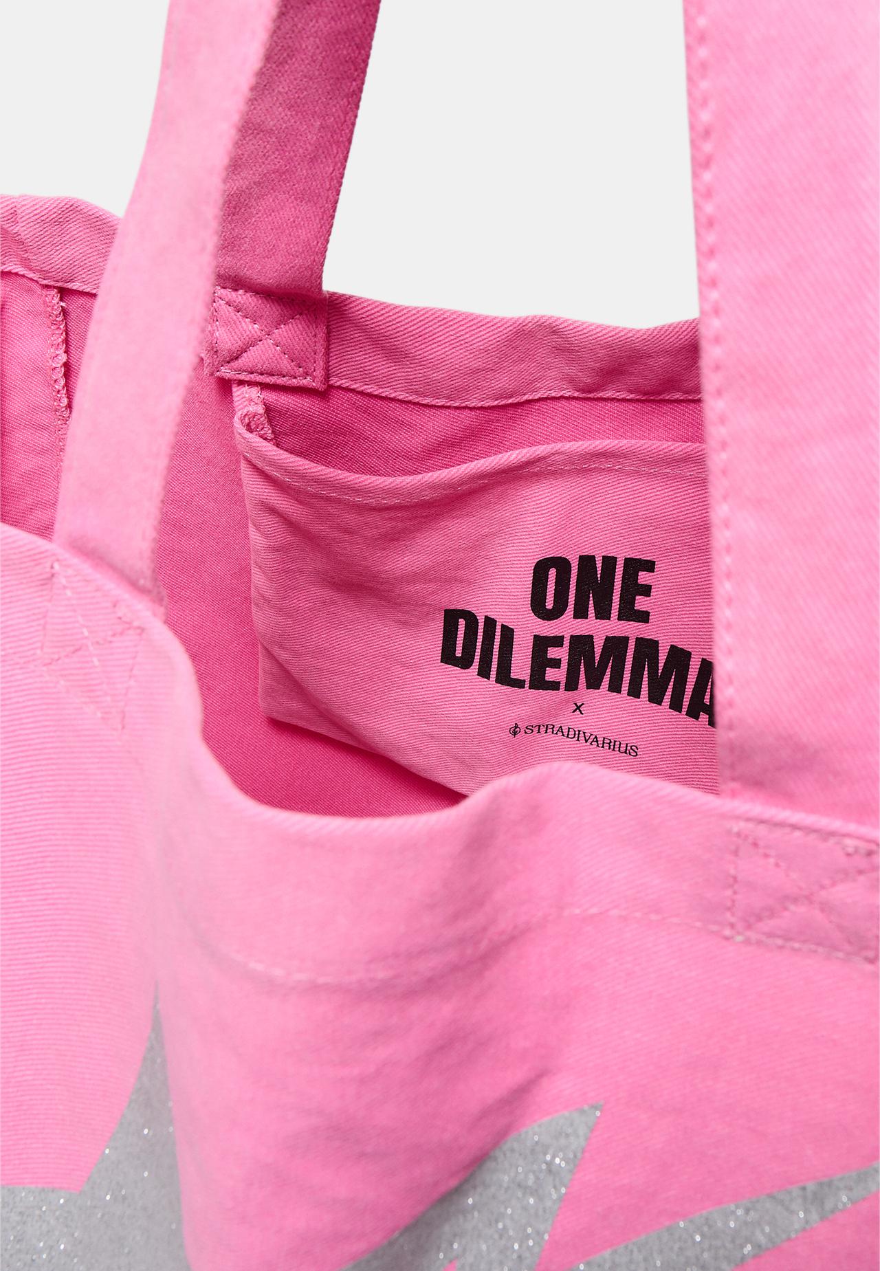 One Dilemma shopper bag — Pastel pink