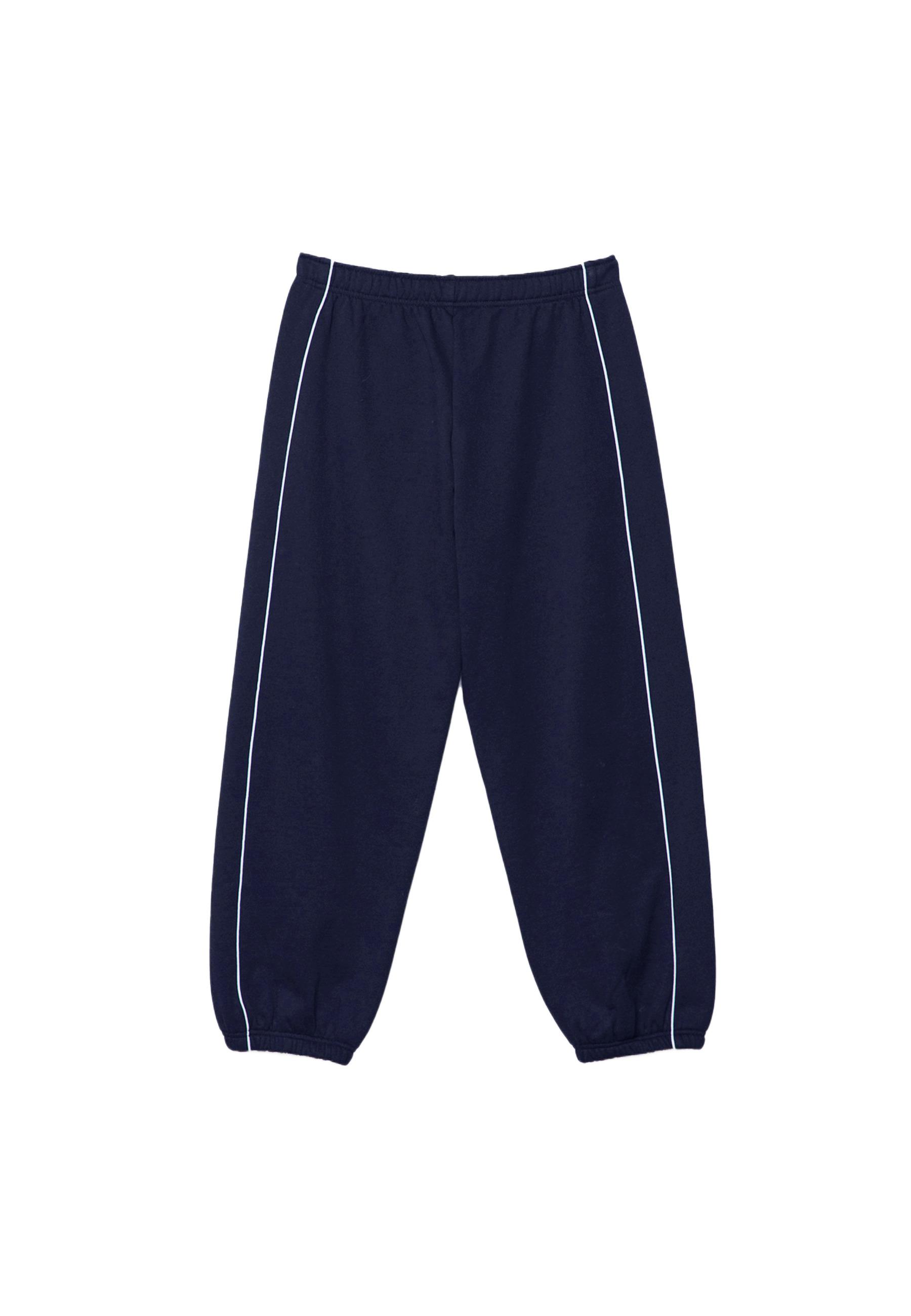 Piping jogger trousers — Navy blue